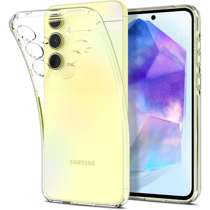 Spigen Liquid Crystal Designed For Galaxy A55 5G Case, Crystal Clear