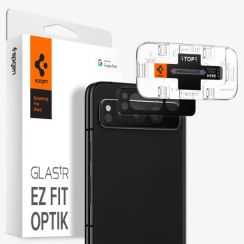 Spigen Camera Lens Screen Protector Designed For Pixel Fold, Black