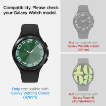 Spigen Tempered Glass Screen Protector Designed For Galaxy Watch 6 Classic