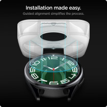Spigen Tempered Glass Screen Protector Designed For Galaxy Watch 6 Classic