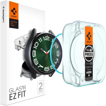 Spigen Tempered Glass Screen Protector Designed For Galaxy Watch 6 Classic
