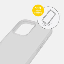 Bodyguardz Solitude For iphone 14 Pro Max Case, Wireless Charging, Comfortable Non-SlIP Grip, Directional Speaker Ports, Clear
