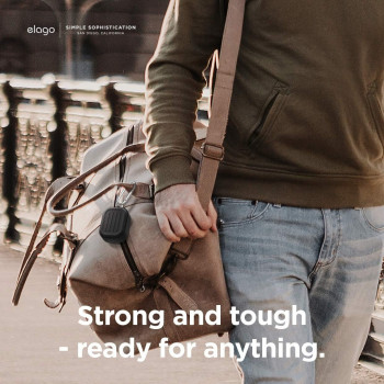 Elago Armor Case Designed For Apple Airpods Pro Case, Tough Drop Protection, Shock Resistant, Made From Durable Silicone, Black