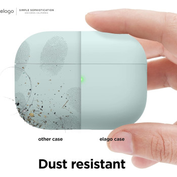 Elago Liquid Hybrid Case Compatible With Airpods Pro 2nd Generation Case Cover With Lanyard, TrIple Layer Protection, Dust Resistant, Shockproof, Mint