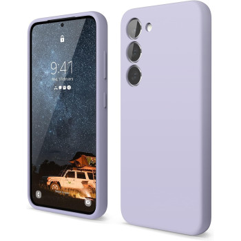 Elago Compatible With SaMSung Galaxy S23 Case, Liquid Silicone Case, Full Body Protective Cover, Shockproof, Slim Phone Case, Anti-Scratch Soft Microfiber Lining, 6.1 Inch, Lavender