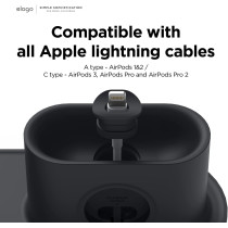 Elago MS Charging Station 2 Compatible With iphone 15, iphone 14, Magsafe Charger, iphone 13, iphone 12, Airpods Pro 2, Airpods Pro, And All Apple Watch Series, Stone