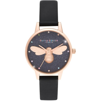 Olivia Burton Fitness Watch, Black Dial, Ob16Fb13, Strap