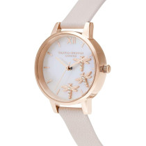 Olivia Burton Womens Watch Analogue Quartz, 32012713, White Mother Of Pearl, One Size, Strap