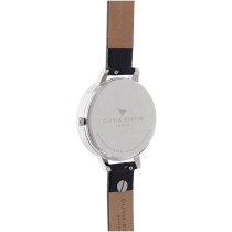 Olivia Burton Analogue Quartz Watch For Women With Black Stainless Steel Bracelet, Ob16Gd13, Black, Strap