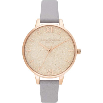 Olivia Burton Womens Glitter Dial Quartz Watch, Ob16Gd45