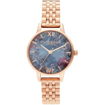 Olivia Burton Womens Watch Under The Sea Shell Floral Rose Gold Bracelet, Ob16Us25