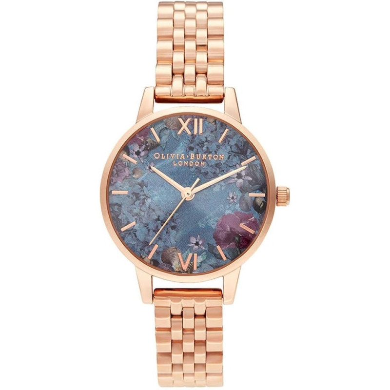 Olivia Burton Womens Watch Under The Sea Shell Floral Rose Gold Bracelet, Ob16Us25