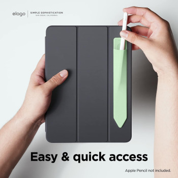 Elago Pencil Holder Compatible With Apple Pencil Pro, Apple Pencil 1St And 2Nd Generation And Usb-C, Strong Adhesive Sleeve, Pastel Green, Eapen-Hold-Pgr