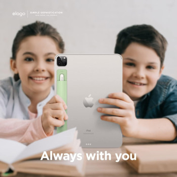 Elago Pencil Holder Compatible With Apple Pencil Pro, Apple Pencil 1St And 2Nd Generation And Usb-C, Strong Adhesive Sleeve, Pastel Green, Eapen-Hold-Pgr