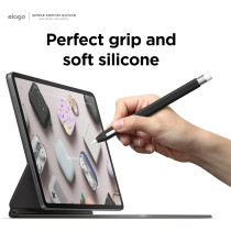 Elago Classic Pencil Case Compatible With Apple Pencil 2Nd Generation Cover Sleeve, Classic Design, Compatible With Magnetic Charging And Double Tap, Black, Eapen2 Sc Bksl