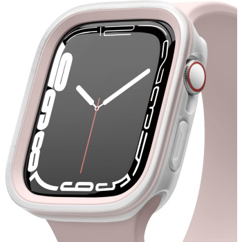 Elago Duo Case Compatible With Apple Watch 9/8/7/6/5/4/Se, Compatible With Iwatch 41Mm, Full Protection, Full Access To Screen, Two Pcs Included, Pink/Clear, Eaw41Duo-Trlpk