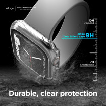 Elago Compatible With Apple Watch Series 9, 8, 7 Screen Protector, Clear Shield, Compatible With Iwatch 45Mm/41Mm, Full Protection, Full Access, Charge Directly, Clear, Eaw7-41Cl-Cl