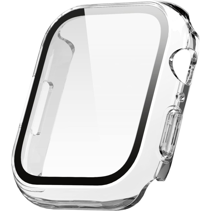 Elago Compatible With Apple Watch Series 9, 8, 7 Screen Protector, Clear Shield, Compatible With Iwatch 45Mm/41Mm, Full Protection, Full Access, Charge Directly, Clear, Eaw7-41Cl-Cl