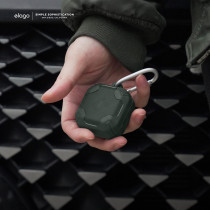 Elago Armor Case Compatible With Samsung Galaxy Buds Fe 2023/Galaxy Buds 2 Pro 2022/Galaxy Buds 2 2021/Galaxy Buds Pro 2021/Galaxy Buds Live 2020, Dark Green, EGBUDSLIVE-AM-DGR