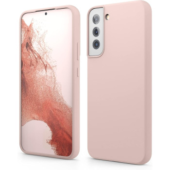 Elago Compatible With Samsung Galaxy S22 Plus Case, Liquid Silicone Case, Full Body Screen Camera Protective Cover, Shockproof, Slim Case, 6.6 Inch, Sand Pink, Egs22Sc67