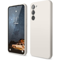 Elago Compatible With Samsung Galaxy S23 Plus Case, Liquid Silicone Case, Full Body Protective Cover, Shockproof, Slim Phone Case, 6.6 Inch, Stone, Egs23Sc66-St