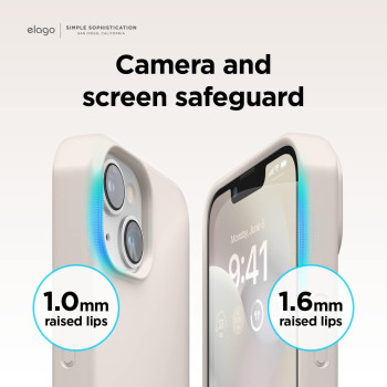 Elago Magnetic Case Compatible With Magsafe Iphone 14 Case, Magsafe Built In Magnets, Liquid Silicone Case, Shockproof, Strong Magnet, 6.1 Inch, Stone, Es14Mssc61-St