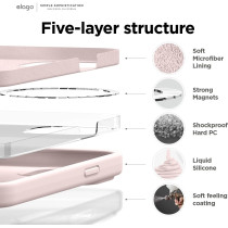 Elago Magnetic Case Compatible With Magsafe Iphone 14 Plus Case, Magsafe Built In Magnets, Liquid Silicone Case, Shockproof, Strong Magnet, 6.7 Inch, Lovely Pink, Es14Mssc67-Lpk