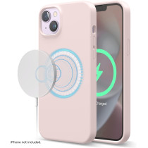 Elago Magnetic Case Compatible With Magsafe Iphone 14 Plus Case, Magsafe Built In Magnets, Liquid Silicone Case, Shockproof, Strong Magnet, 6.7 Inch, Lovely Pink, Es14Mssc67-Lpk