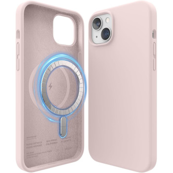 Elago Magnetic Case Compatible With Magsafe Iphone 14 Plus Case, Magsafe Built In Magnets, Liquid Silicone Case, Shockproof, Strong Magnet, 6.7 Inch, Lovely Pink, Es14Mssc67-Lpk