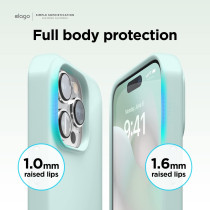 Elago Compatible With Iphone 14 Pro Max Case, Liquid Silicone Case, Full Body Protective Cover, Shockproof, Slim Phone Case, 6.7 Inch, Mint, Es14Sc67Pro-Mt