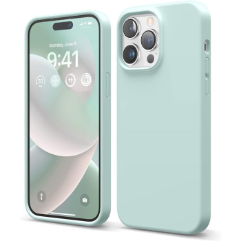 Elago Compatible With Iphone 14 Pro Max Case, Liquid Silicone Case, Full Body Protective Cover, Shockproof, Slim Phone Case, 6.7 Inch, Mint, Es14Sc67Pro-Mt