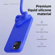 Elago Compatible With Iphone 15 Case, Liquid Silicone Case, Full Body Protective Cover, Shockproof, Slim Phone Case, 6.1 Inch, Cobalt Blue, Es15Sc61-Cbl