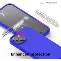 Elago Compatible With Iphone 15 Case, Liquid Silicone Case, Full Body Protective Cover, Shockproof, Slim Phone Case, 6.1 Inch, Cobalt Blue, Es15Sc61-Cbl