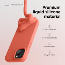 Elago Compatible With Iphone 15 Case, Liquid Silicone Case, Full Body Protective Cover, Shockproof, Slim Phone Case, 6.1 Inch, Pomelo Pink, Parent-Es15Sc61