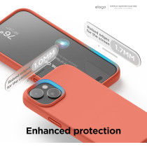 Elago Compatible With Iphone 15 Case, Liquid Silicone Case, Full Body Protective Cover, Shockproof, Slim Phone Case, 6.1 Inch, Pomelo Pink, Parent-Es15Sc61