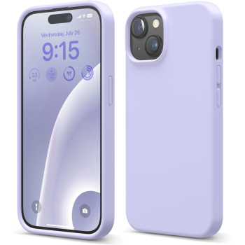 Elago Compatible With Iphone 15 Case, Liquid Silicone Case, Full Body Protective Cover, Shockproof, Slim Phone Case, 6.1 Inch, Purple, Es15Sc61-Pu