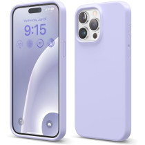 Elago Compatible With Iphone 15 Pro Max Case, Liquid Silicone Case, Full Body Protective Cover, Shockproof, Slim Phone Case, 6.7 Inch, Purple, ES15Sc67Pro-Pu