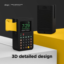 Elago W8 Charger Stand Compatible With Apple Watch Series, 9/8/7/6/5/4/3/2/1/Se, 45Mm, 44Mm, 42Mm, 41Mm, 40Mm, 38Mm, Nightstand Mode, Black, Est-Wt8-Bk