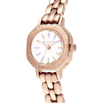 Olivia Burton OB Watch Womens, White Dial Ionic Plated Pale Rose Gold Steel, OB16Cc50, Rose Gold, Bracelet