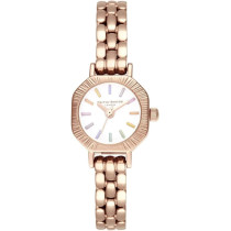 Olivia Burton OB Watch Womens, White Dial Ionic Plated Pale Rose Gold Steel, OB16Cc50, Rose Gold, Bracelet