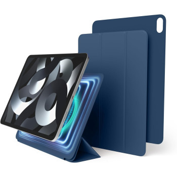 Elago Case For iPad Air 10.9 5th, 4th, iPad Pro 1st Generation 2018 And Air 11 M2-iPad Case With Magnetic Attachment To Metal, Compatible With Apple Pencil And Elago’s Pencil Case, Blue, EPADA109-5-MFLO-BL