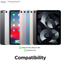 Elago Case For iPad Air 10.9 5th, 4th, iPad Pro 1st Generation 2018 And Air 11 M2- iPad Case With Magnetic Attachment To Metal, Compatible With Apple Pencil And Elago’s Pencil Case, Sand Pink, EPADA109-5-MFLO-SPK