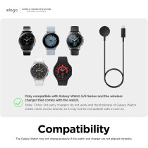 Elago GW2 Stand Compatible With Samsung Galaxy Watch 6 Series,5 Charger Stand 40, 44mm,5 Pro Charger Stand 45mm 2022-2023-Stone,Charging Cable Not Included, EST-GWT2-29-ST