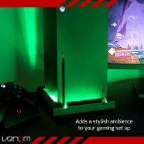 Venom Multi-Colour LED Light-Up Console Stand, Xbox Series X, Black, VS2886