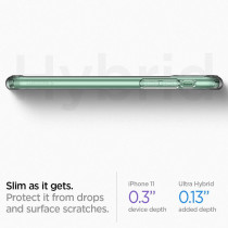 Spigen Ultra Hybrid Designed For Apple iPhone 11 Case 2019, Crystal Clear, 076CS27185