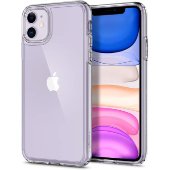 Spigen Ultra Hybrid Designed For Apple iPhone 11 Case 2019, Crystal Clear, 076CS27185