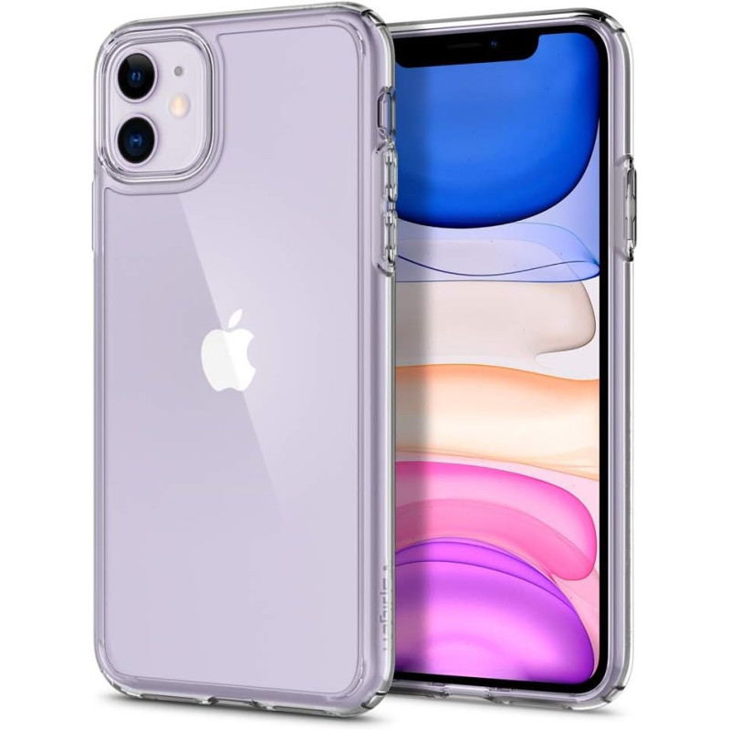 Spigen Ultra Hybrid Designed For Apple iPhone 11 Case 2019, Crystal Clear, 076CS27185