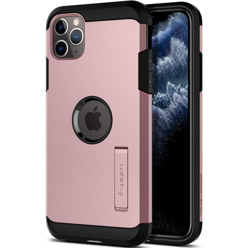 Spigen Tough Armor Compatible With iPhone 11 Pro Case, Double Protective Layer Extreme Drop Protection Mobile Phone Case For iPhone 11 Pro Case, Rose Gold, 077CS27242