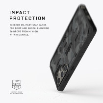 Urban Armor Gear Designed For Samsung Galaxy S24 Ultra Case 6.8" Pathfinder SE Midnight Camo, Magnetic Charging Rugged Military Drop-Proof Impact Resistant Non-Slip Protective Cover, 214426114061