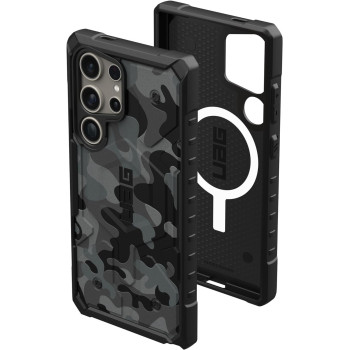 Urban Armor Gear Designed For Samsung Galaxy S24 Ultra Case 6.8" Pathfinder SE Midnight Camo, Magnetic Charging Rugged Military Drop-Proof Impact Resistant Non-Slip Protective Cover, 214426114061
